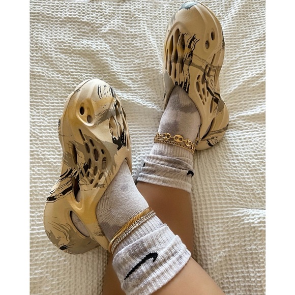 Multi Cream Comfy Foam Slip On Sandals - Picture 2 of 6